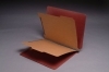 Type II Pressboard Classification Folders, Full Cut End Tab, Letter Size, 2 Divider (Box of 15)