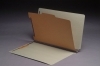 Type II Pressboard Classification Folders, Full Cut End Tab, Legal Size, 1 Divider (Box of 15)