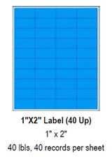1" x 2" Label (40 Up).