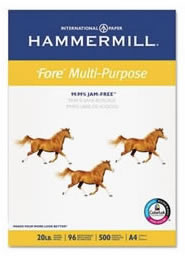 Multi-Purpose A4 Paper by Hammermill® Pre-Punched 4-Holes.
