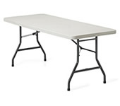 Light weight and easy to clean folding table.