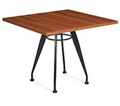 Square table is ideal for small meeting areas.