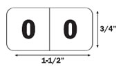 Jeter 4500 Series Numeric Labels.