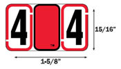 Jeter 7700 Series Numeric Labels.