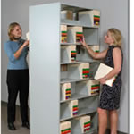 4-Post Open Shelving Single and Double Side Filing.