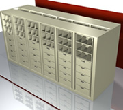 Rotary Cabinet for Top-tab and End-tab Filing.