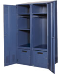 4-Post Storage Locker to secure personal items, gear, clothes, electronics and more.