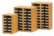 Letter-Size Sort Modules include 1 shelf every three inches, providing 2-1/2" clearance between shelves. 