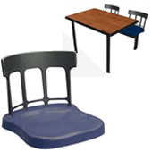 Jupiter 2 Seat ADA Unit with Dur-A-Edge® Table & Country Chairheads.