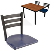 Jupiter 2 Seat ADA Unit with Dur-A-Edge® Table & Quest Chairheads.