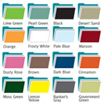 Filing Folders Color Options.