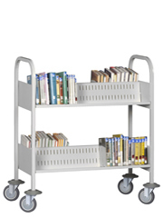 42" HIGH DOUBLE ENTRY FILE CART.