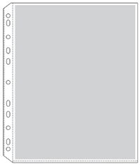 Medium Weight Poly Sheet Protectors.