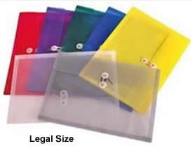 Legal Size Poly Envelopes.