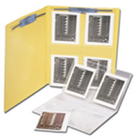 Heavy gauge clear vinyl envelopes.