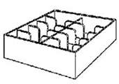 10 Compartment Currency Tray.