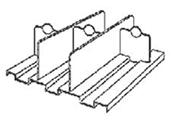 Triple Compartment 3" x 5" Drop-In Insert for Box Drawer.