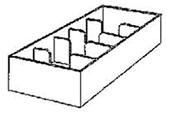 5 Compartment Currency Tray.