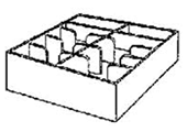 8 Compartment Currency Tray.