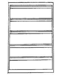 Lateral File Three Fixed Drawer Fronts with Lock.