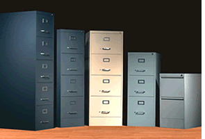 Vertical Filing Cabinets.