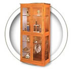 200 Series Showcase Wood Bookcases By Hale.