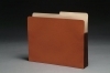 Economy 1/2 Cut Top Tab Letter Size Redrope Expansion File Pocket, Tyvek Gussets.