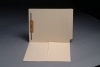 11 pt Manila Folders, Full Cut End Tab, Letter Size, 1/2 Pocket Inside Front, Fastener Pos #1 (Box of 50)