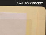 Manila folder with pocket.