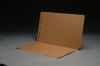 17pt Brown Kraft Legal Size Folders, SFI Compatible, Full Cut End Tab, Fastener Pos #1.