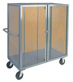 4 Sided Enclosed Security Cage Cart.