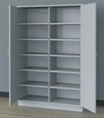 Wooden Locking Storage Cabinet.