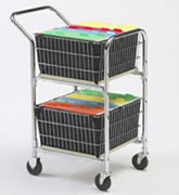 Compact Mail & File Cart.