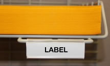 Hook-on Plastic Label holders.