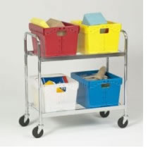 4-Tote Capacity Mobile Tote Cart.