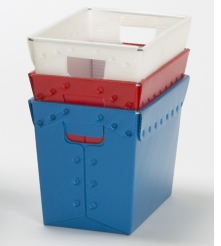 Small Welded Corrugated Plastic Tote.