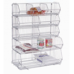 36"W 5 Tier Wire Presort Rack.