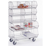 Wire Presort Rack / Shelving With or Without Casters.
