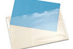 Self adhesive clear vinyl pockets.