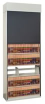 Optional Tambour Door™ to lock and secure stored media to help meet HIPAA regulations..