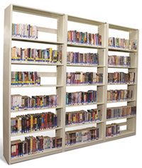 4-Post Library Shelving.