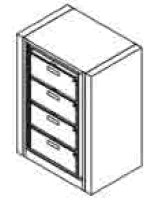 Rotary Cabinet With Drawers.