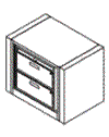 2-Opening Preconfigured Units With Drawers - Ez2 Rotary Action File.