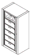 6-Opening Preconfigured Units With Drawers - Ez2 Rotary File.