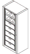 7-Opening Preconfigured Units With Drawers - Ez2 Rotary File.