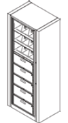 8-Opening Preconfigured Units With Drawers - Ez2 Rotary File.