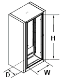 Empty Rotary File Cabinet.