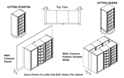 Letter files space planner.