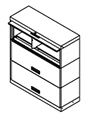 42" Wide 3 Openings - 100 Series Stak-N-Lok™ Cabinets.