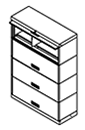 36" Wide 4 Openings - 100 Series Stak-N-Lok™ Cabinets.